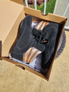 Ryderwear D-Mak Gold/Rose Lifting Shoes Sz 8.5